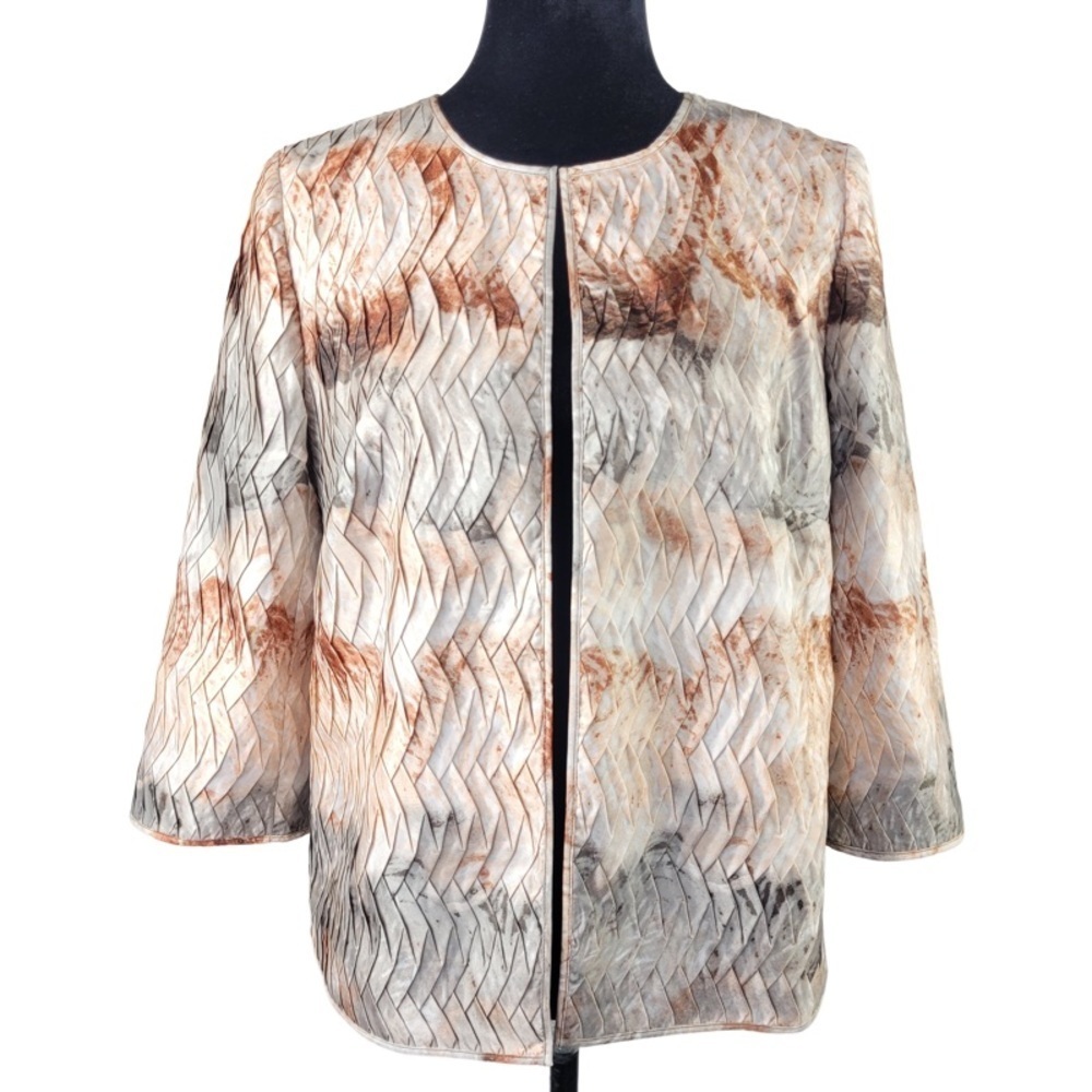 ✅ NWT Chico’s Travelers Pleated Artisan Jacket size 0 S